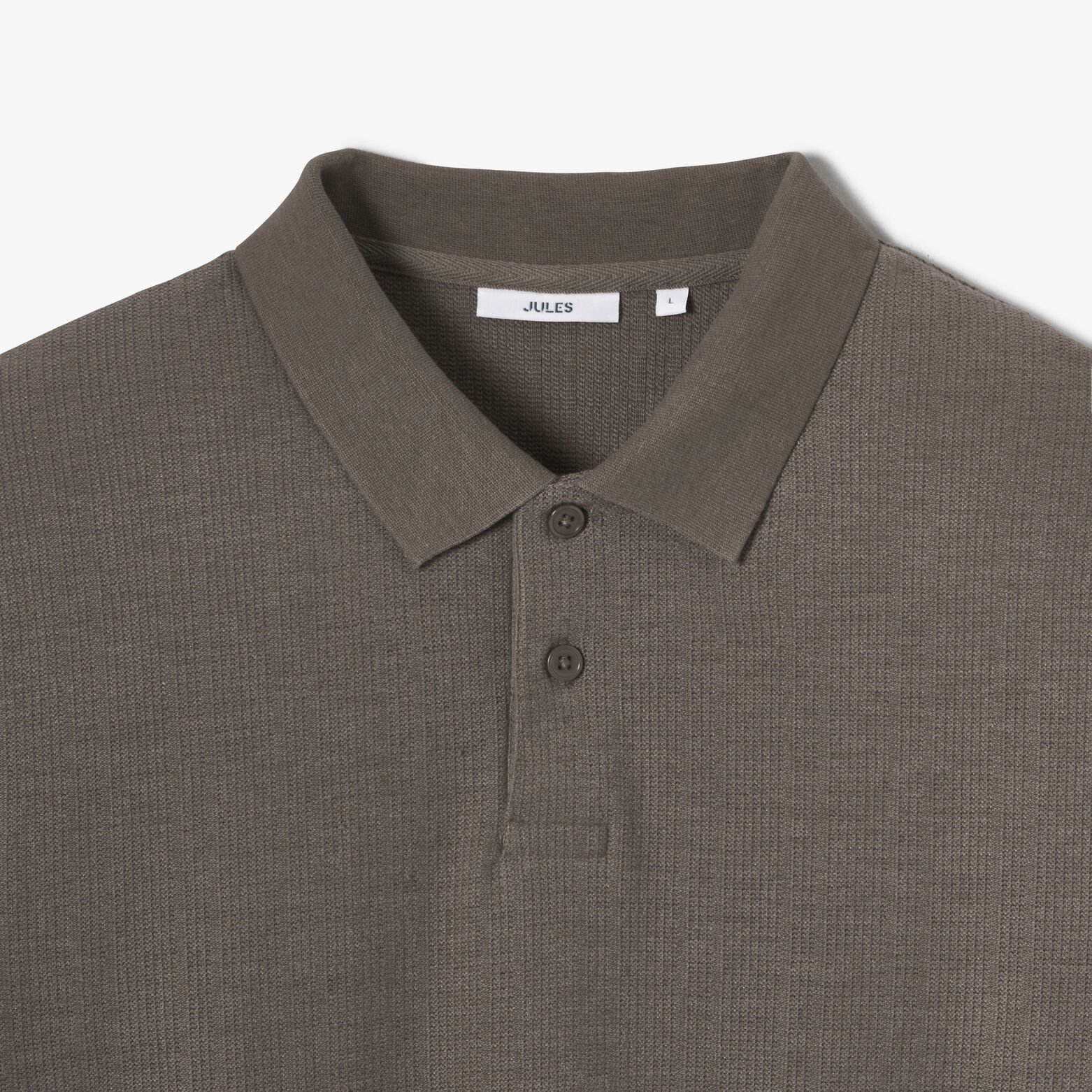 Polo manches courtes textur&eacute;