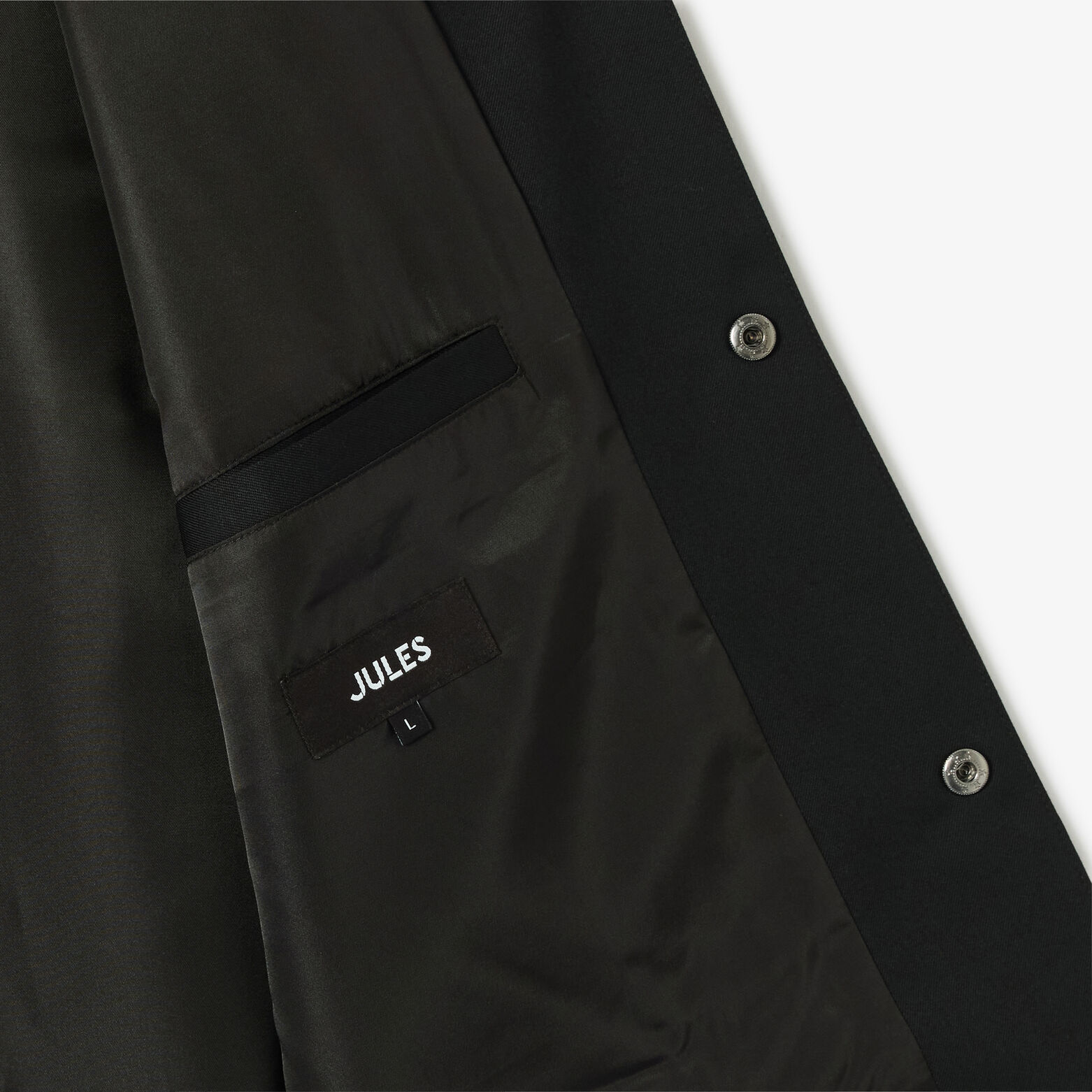 Veste pressionn&eacute;e col chemise