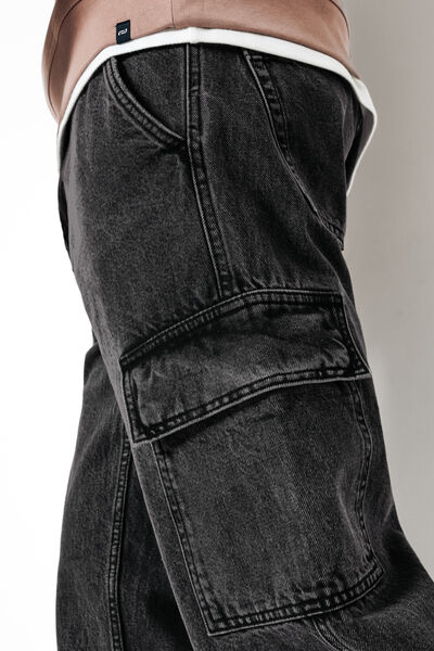 Jean loose poches cargo