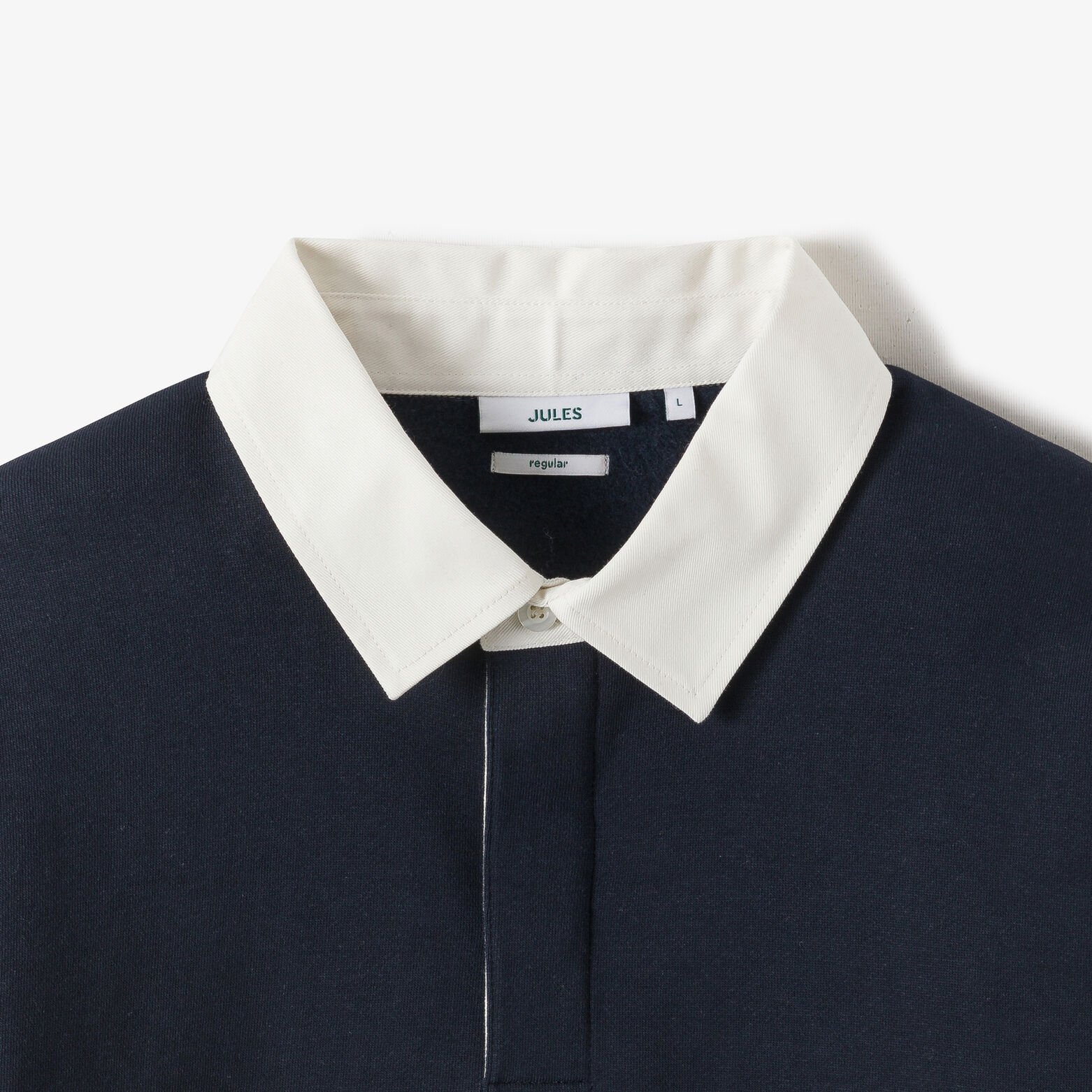 Sweat col polo contrast&eacute; animation