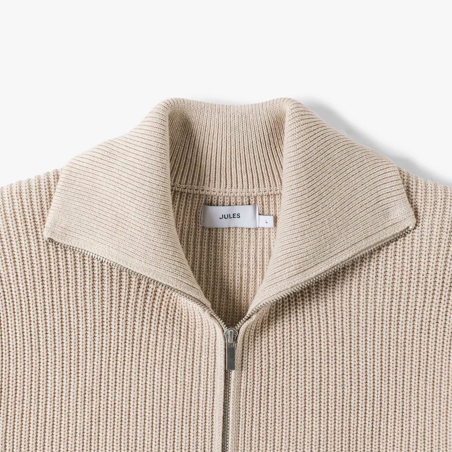 Gilet met rits en truckerskraag