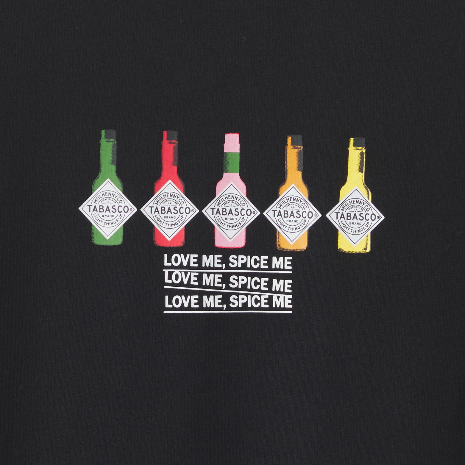 Tee shirt imprim&eacute; poitrine licence Tabasco