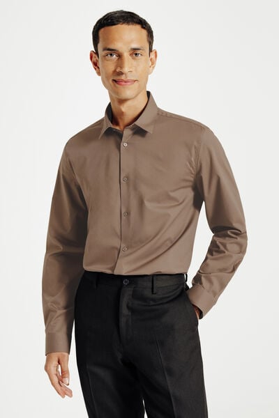 Chemise slim unie