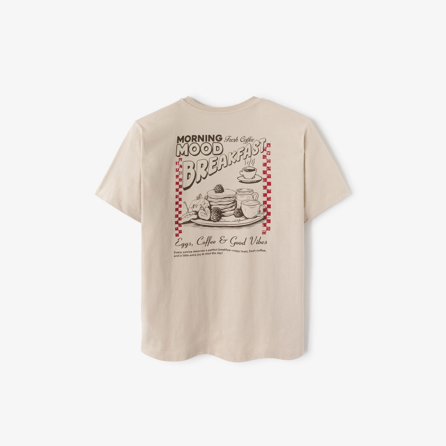 Tee shirt imprim&eacute; devant et dos food