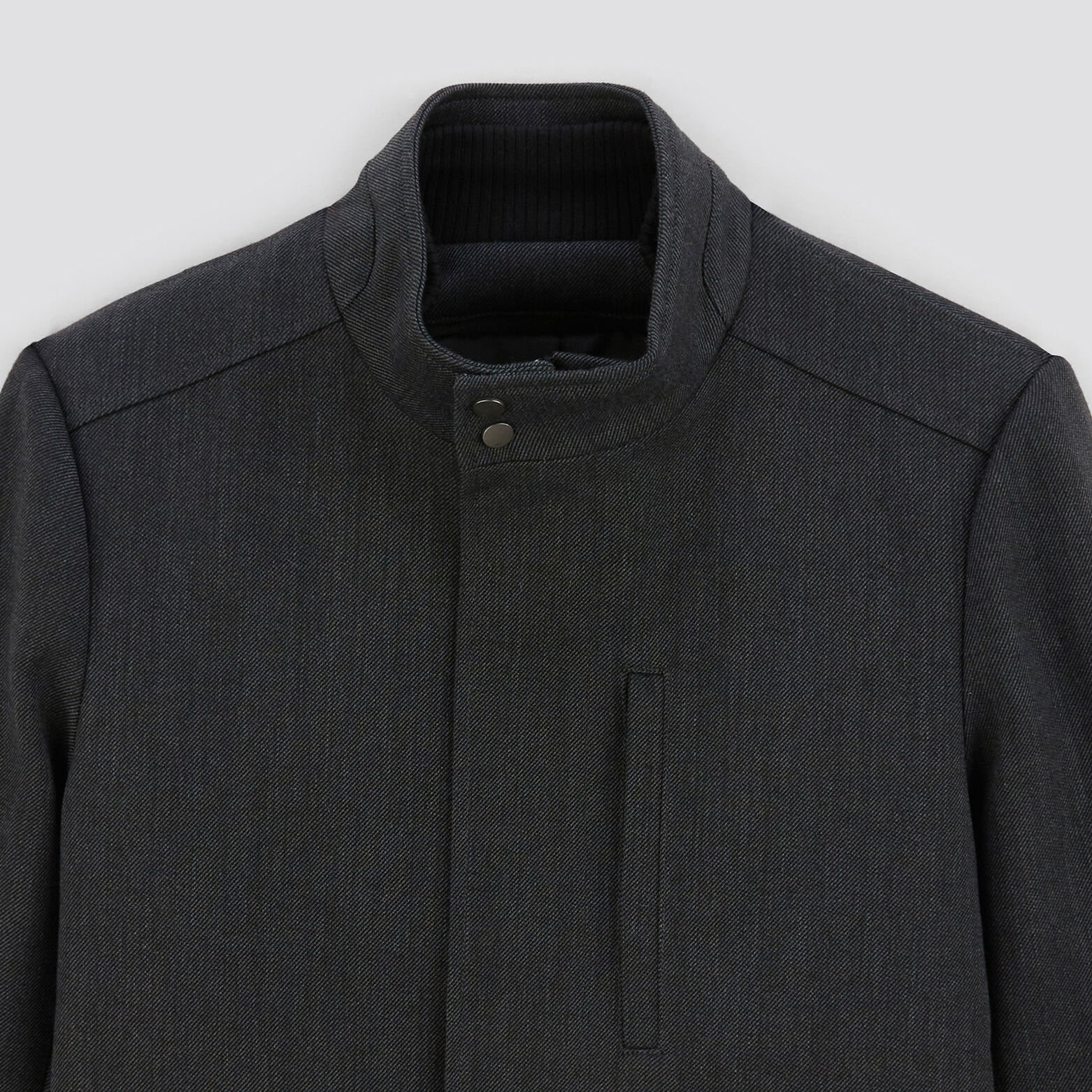 Manteau zipp&eacute; col montant