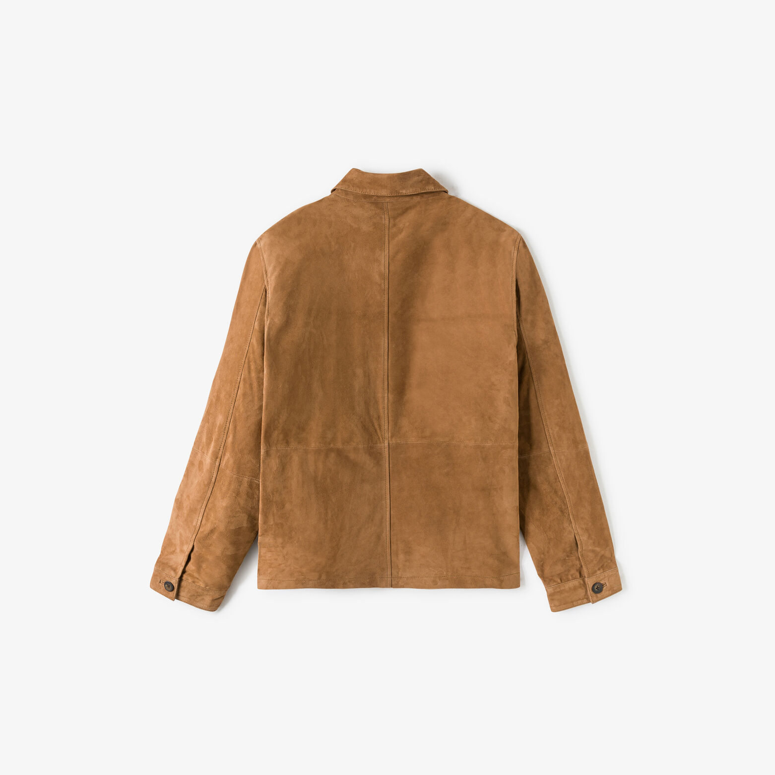Blouson en cuir boutonn&eacute;