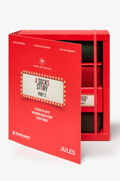 Coffret version anglaise 7 paires de chaussettes