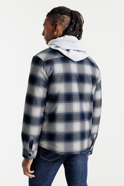 Surchemise doubl&eacute;e en coton