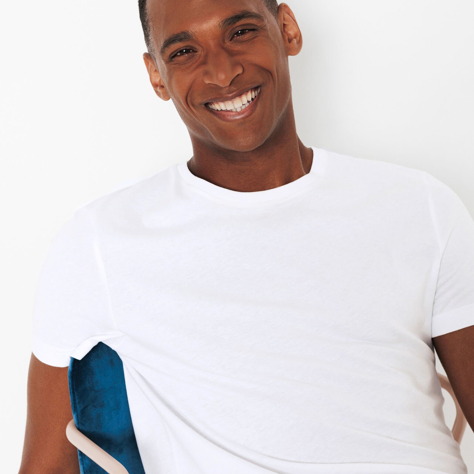 Tee shirt en coton col rond basique