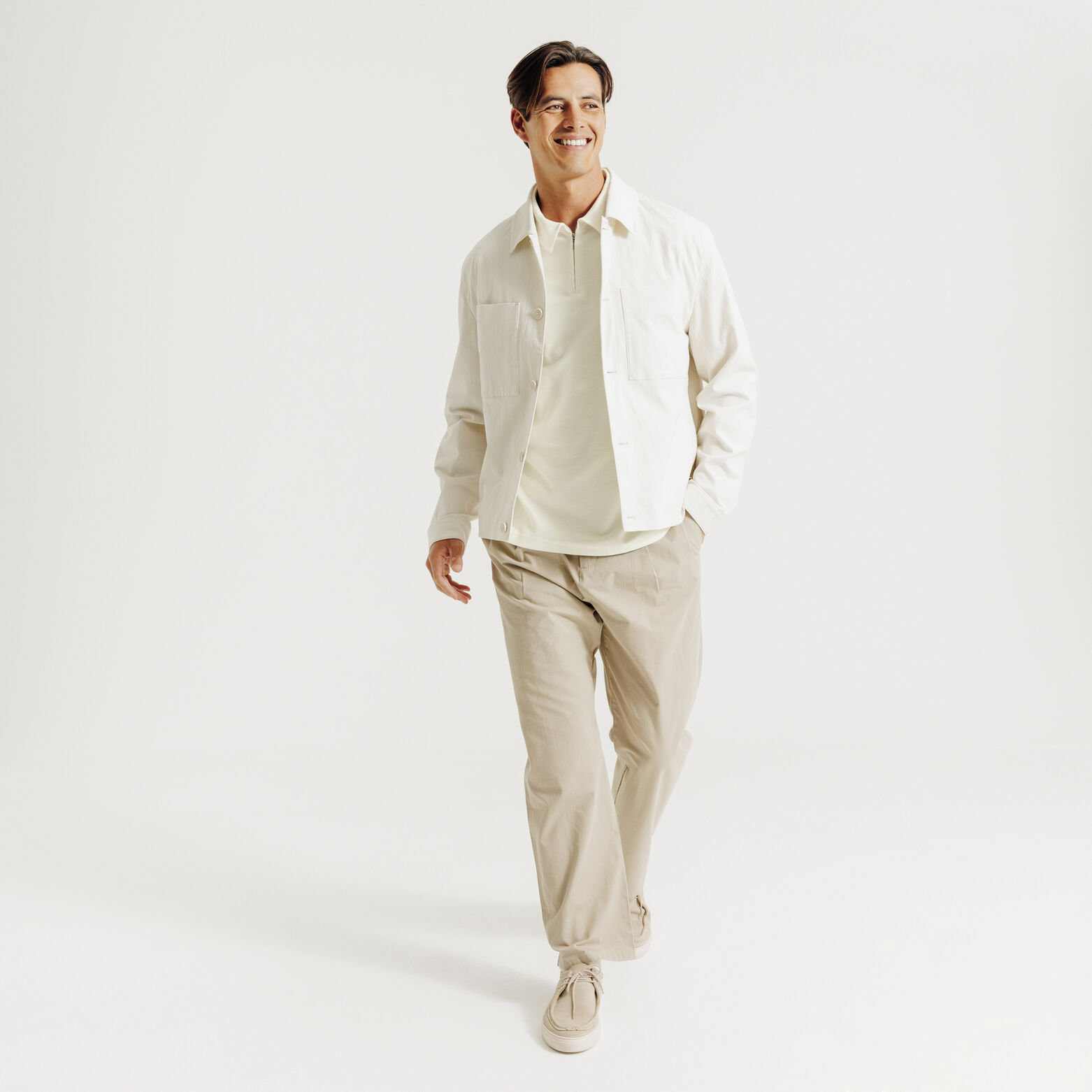 Polo manches courtes col zipp&eacute;