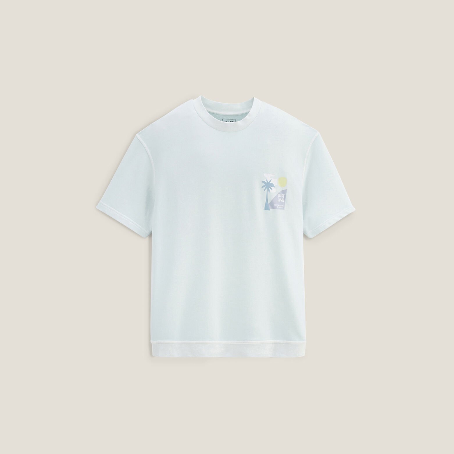 T-shirt met print in molton