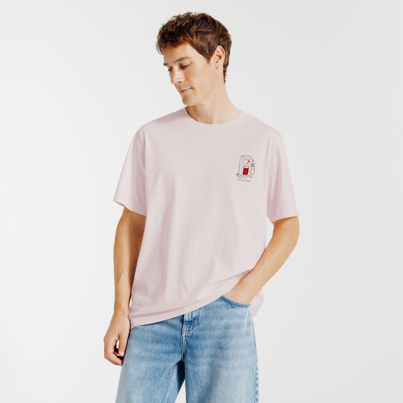 Tee shirt  imprim&eacute; Saint-Valentin