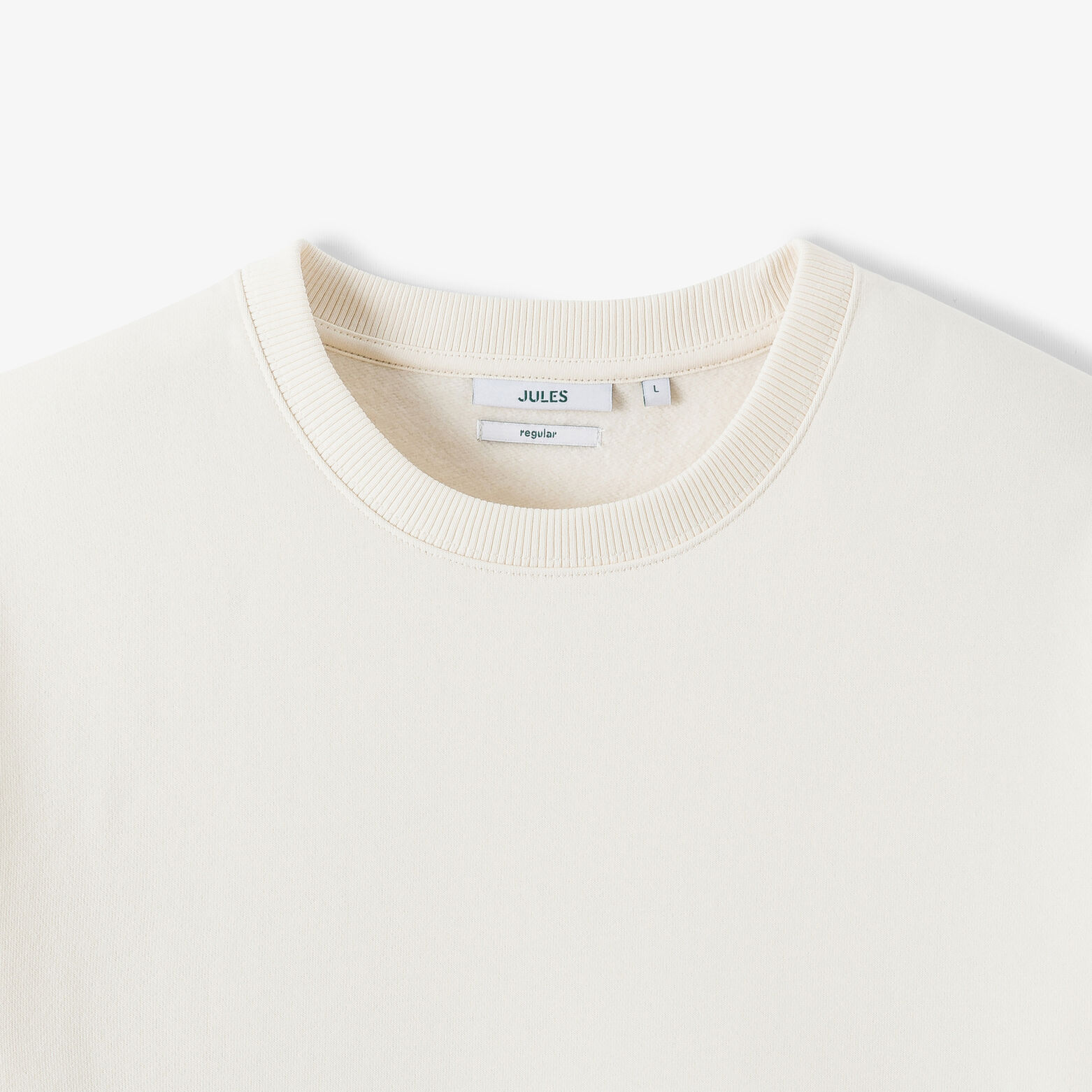 Effen sweater met ronde hals