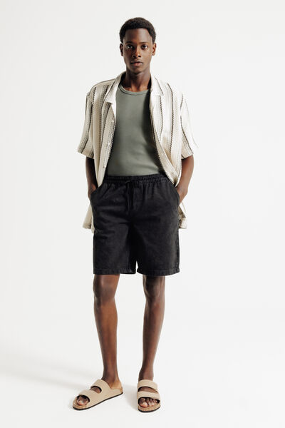 Bermuda taille &eacute;lastiqu&eacute;e