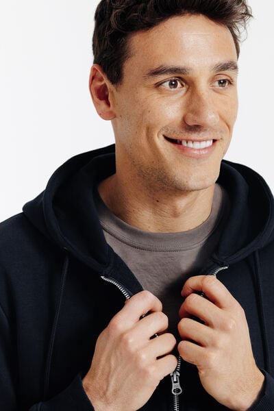 Sweat &agrave; capuche zipp&eacute;