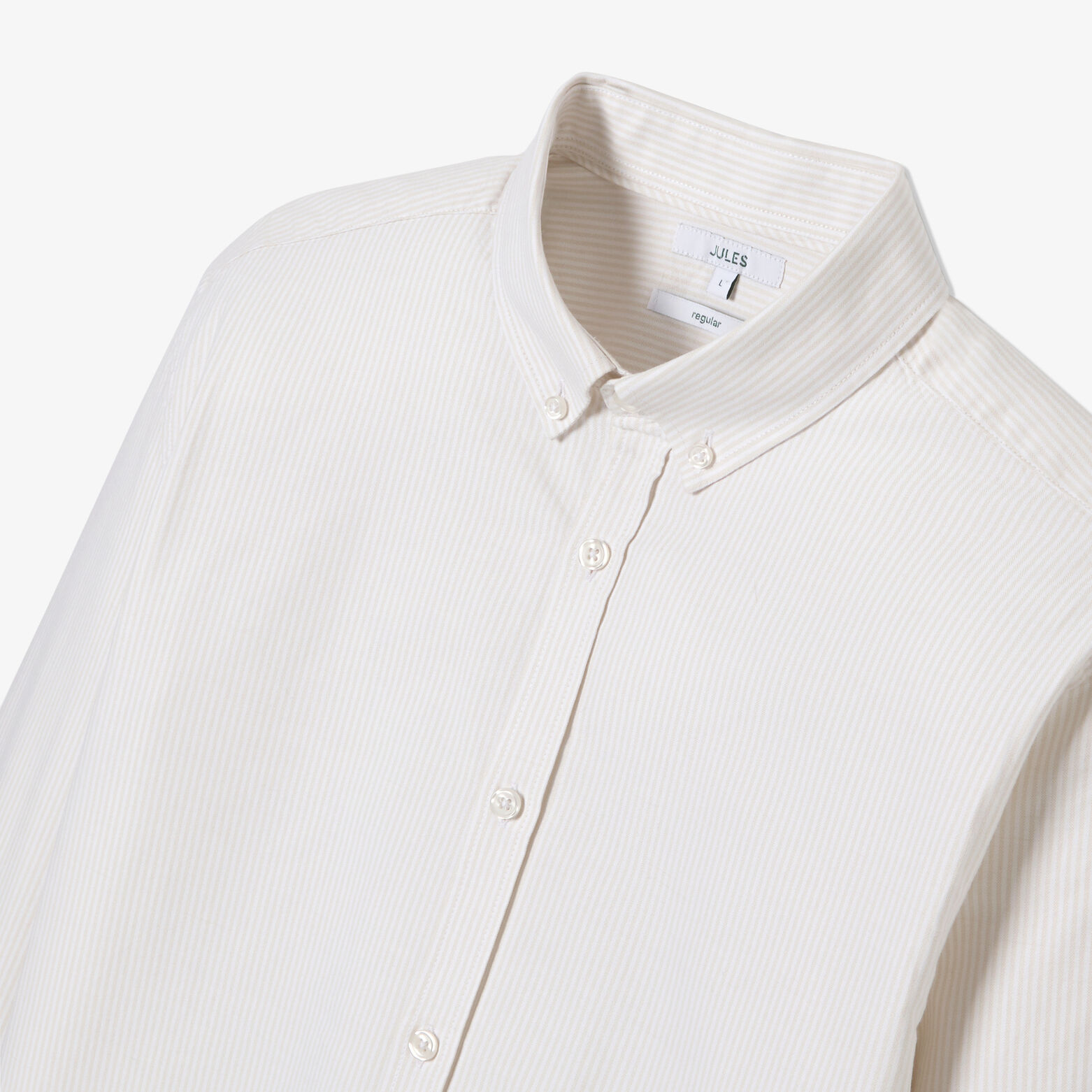 Chemise oxford en coton ray&eacute;e