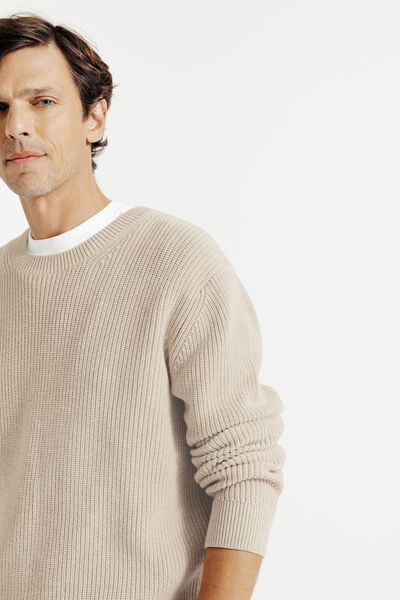 Pull col rond en c&ocirc;te