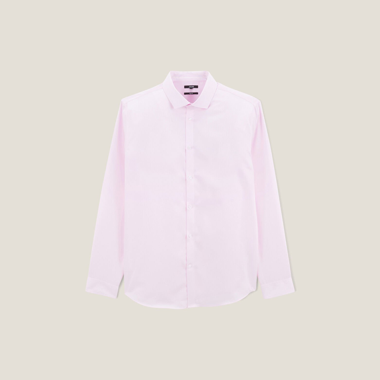 Chemise sans repassage en coton