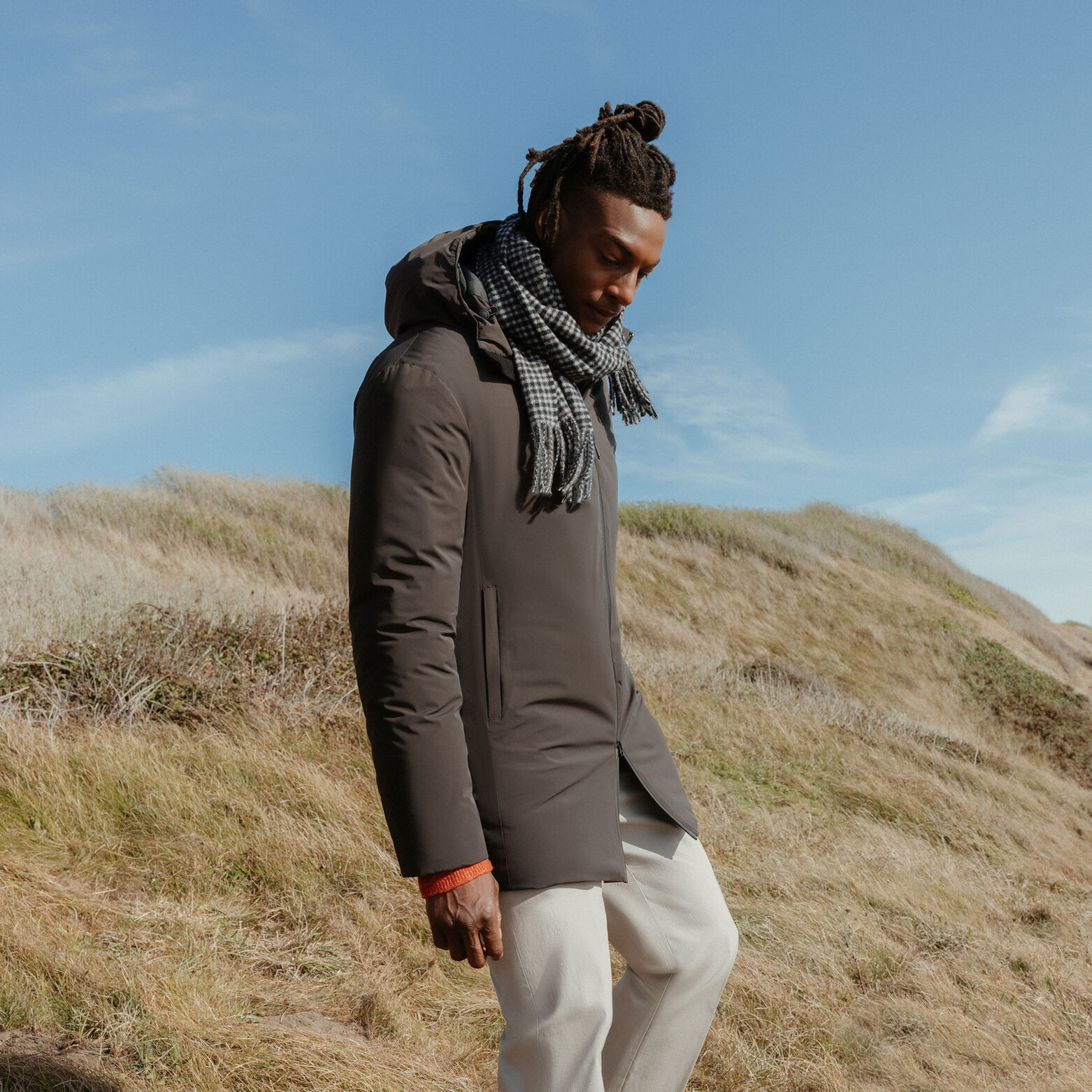 Parka longue &agrave; capuche