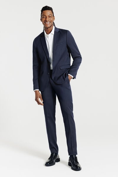 Costume 2 pi&egrave;ces slim - Bleu fonc&eacute;