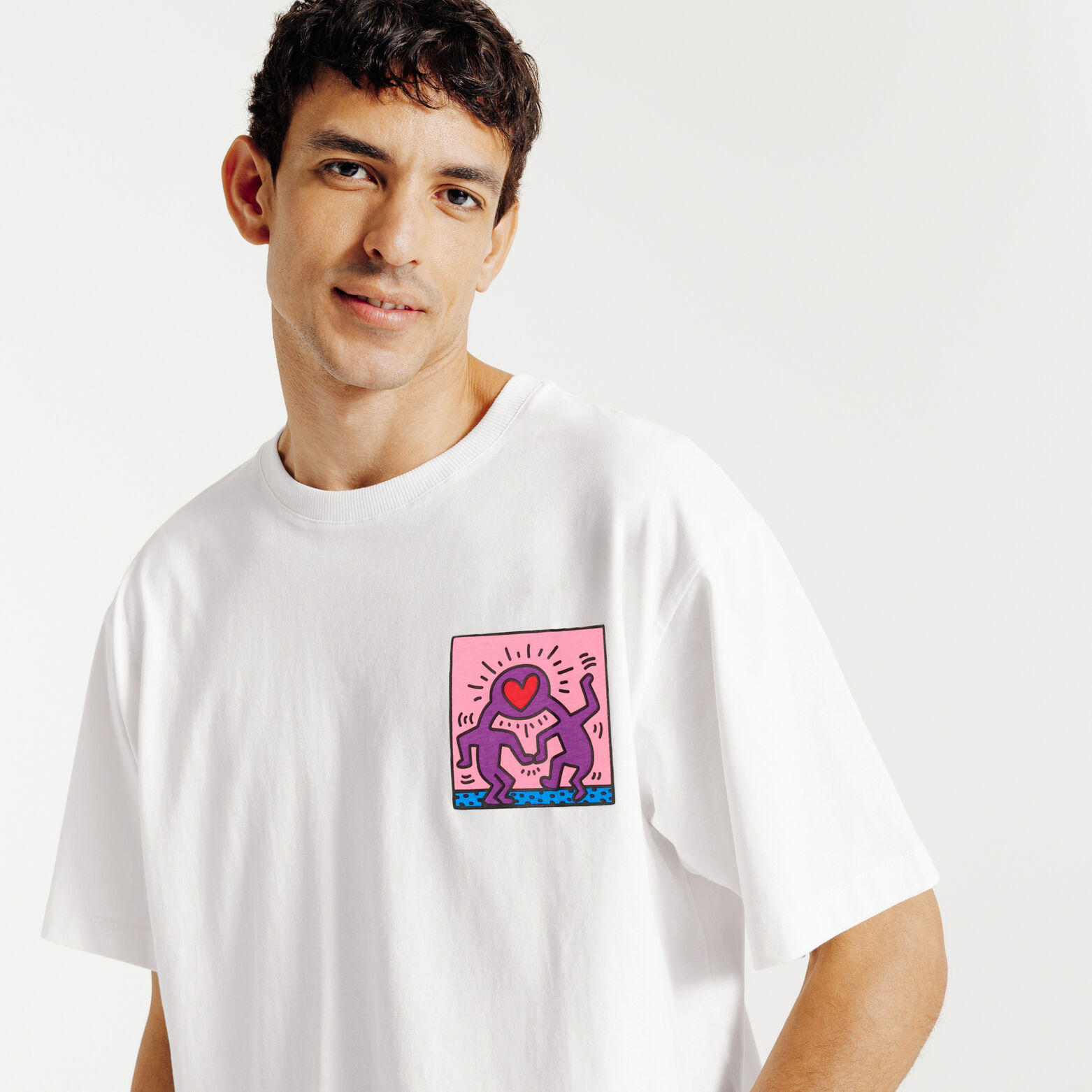 Tee shirt imprim&eacute; licence Keith Haring