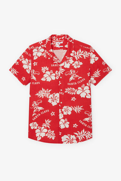 Chemisette regular imprim&eacute; coton