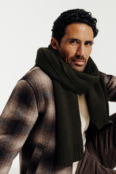 Echarpe unie en maille