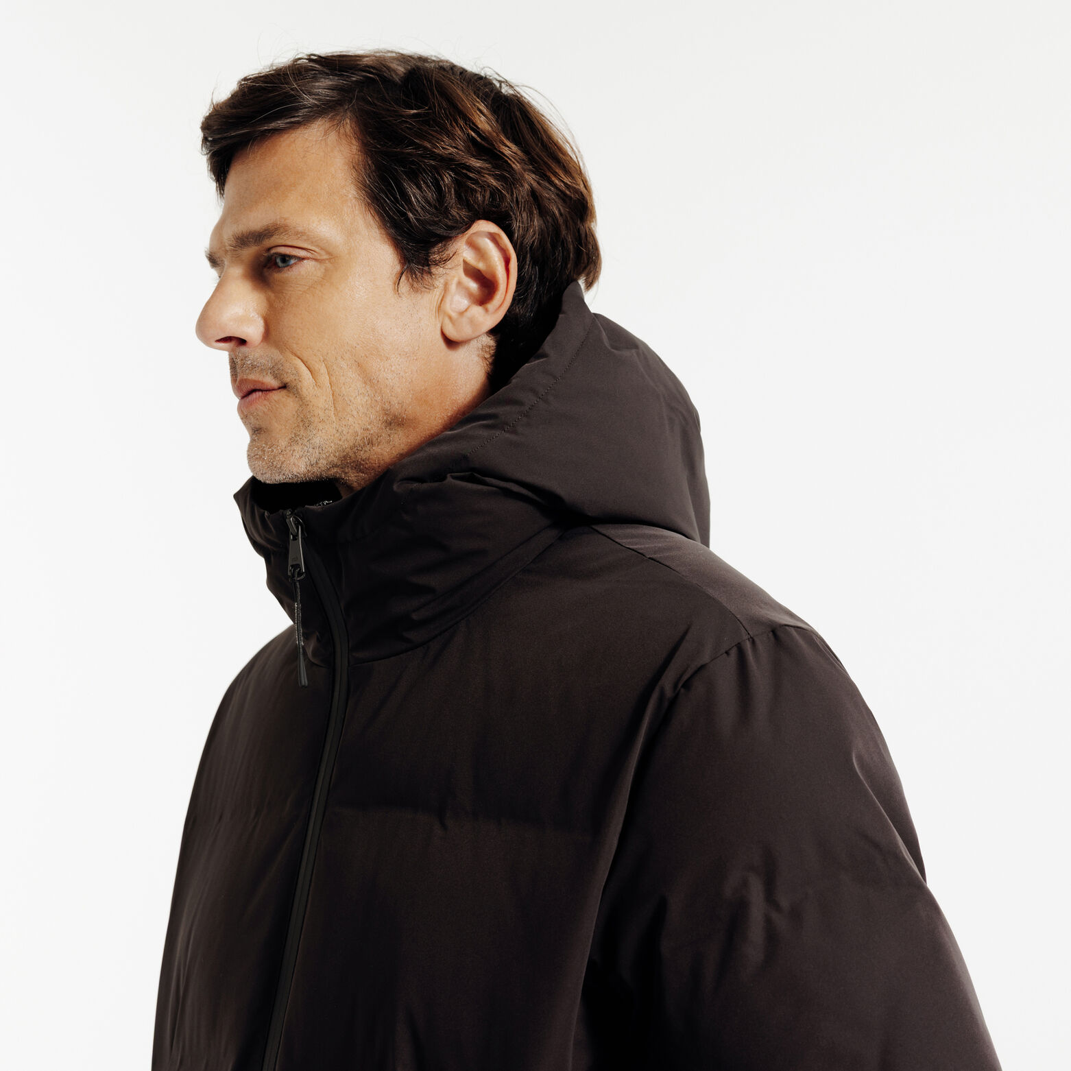 Doudoune zipp&eacute;e &agrave; capuche