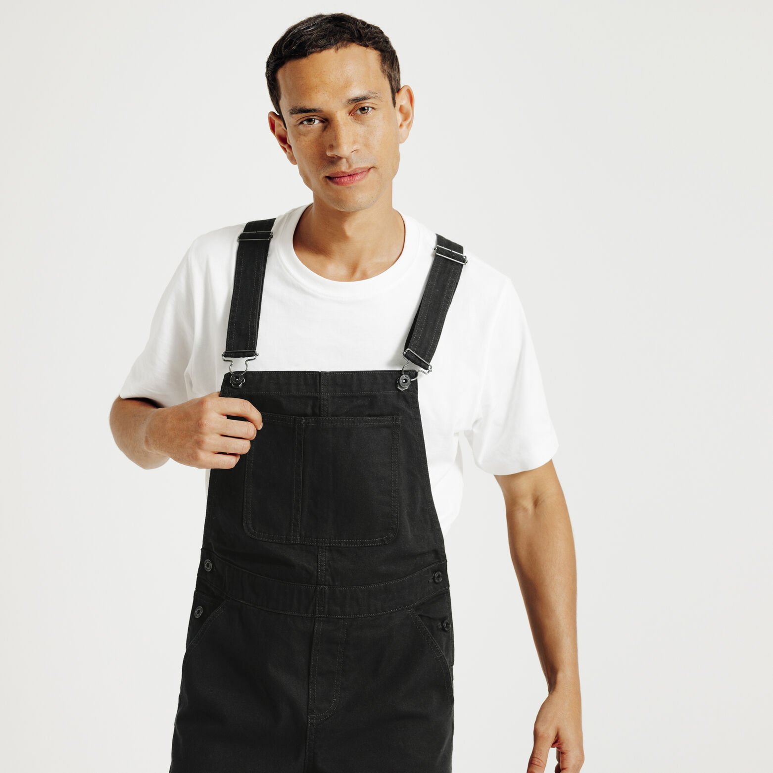 Salopette mati&egrave;re canvas