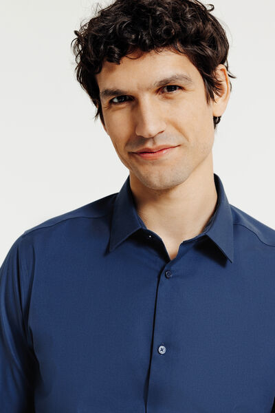 Chemise sans repassage en coton regular