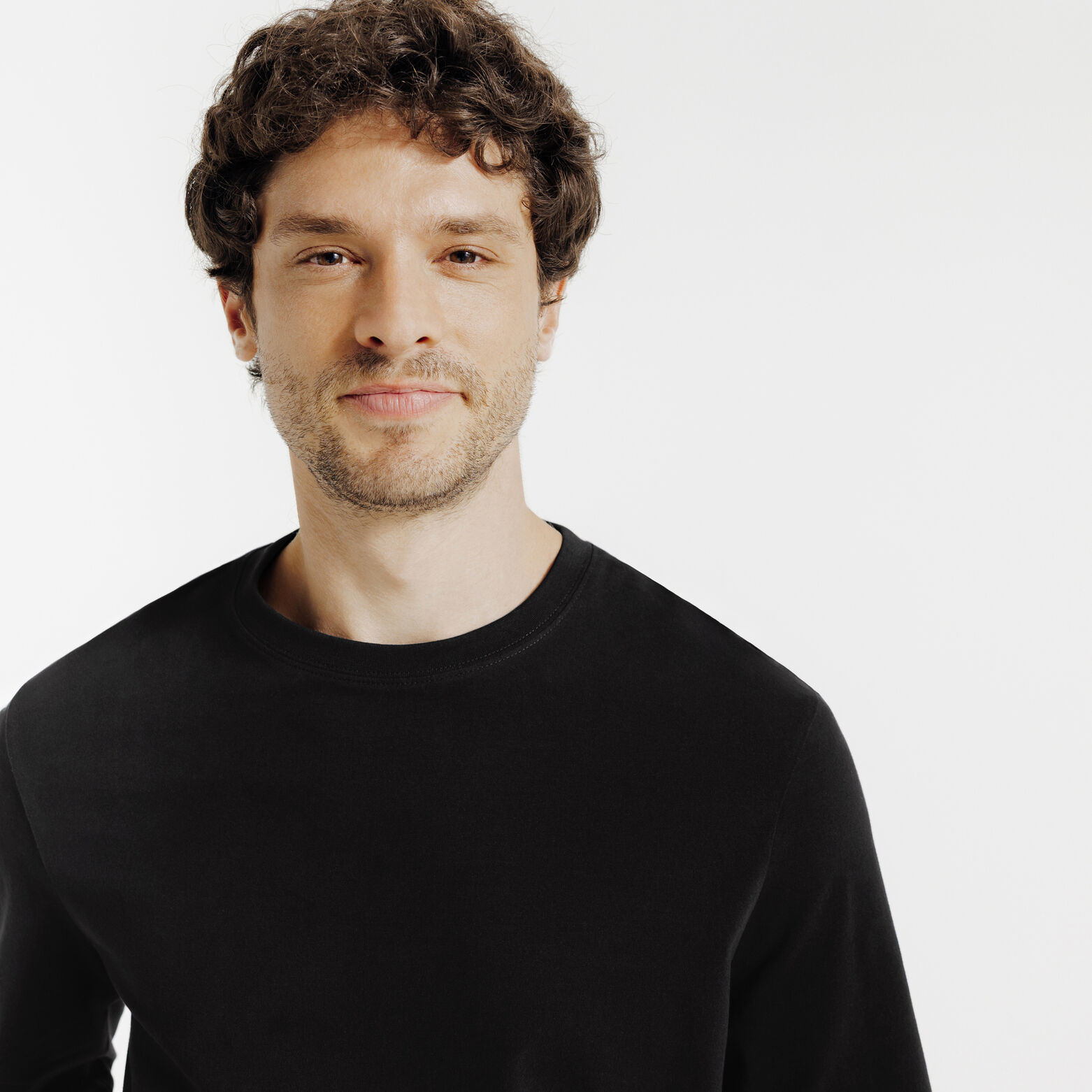 Tee shirt manches longues mati&egrave;re douce