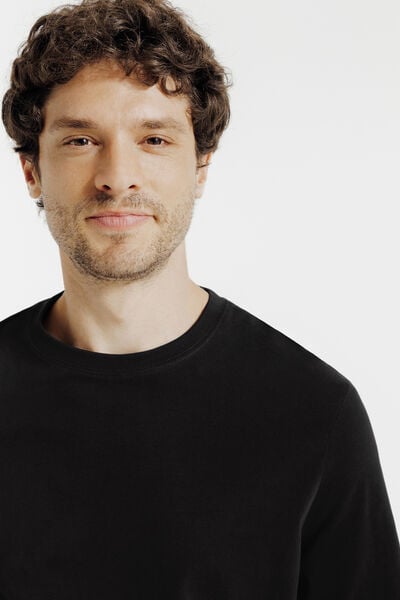 Tee shirt manches longues mati&egrave;re douce