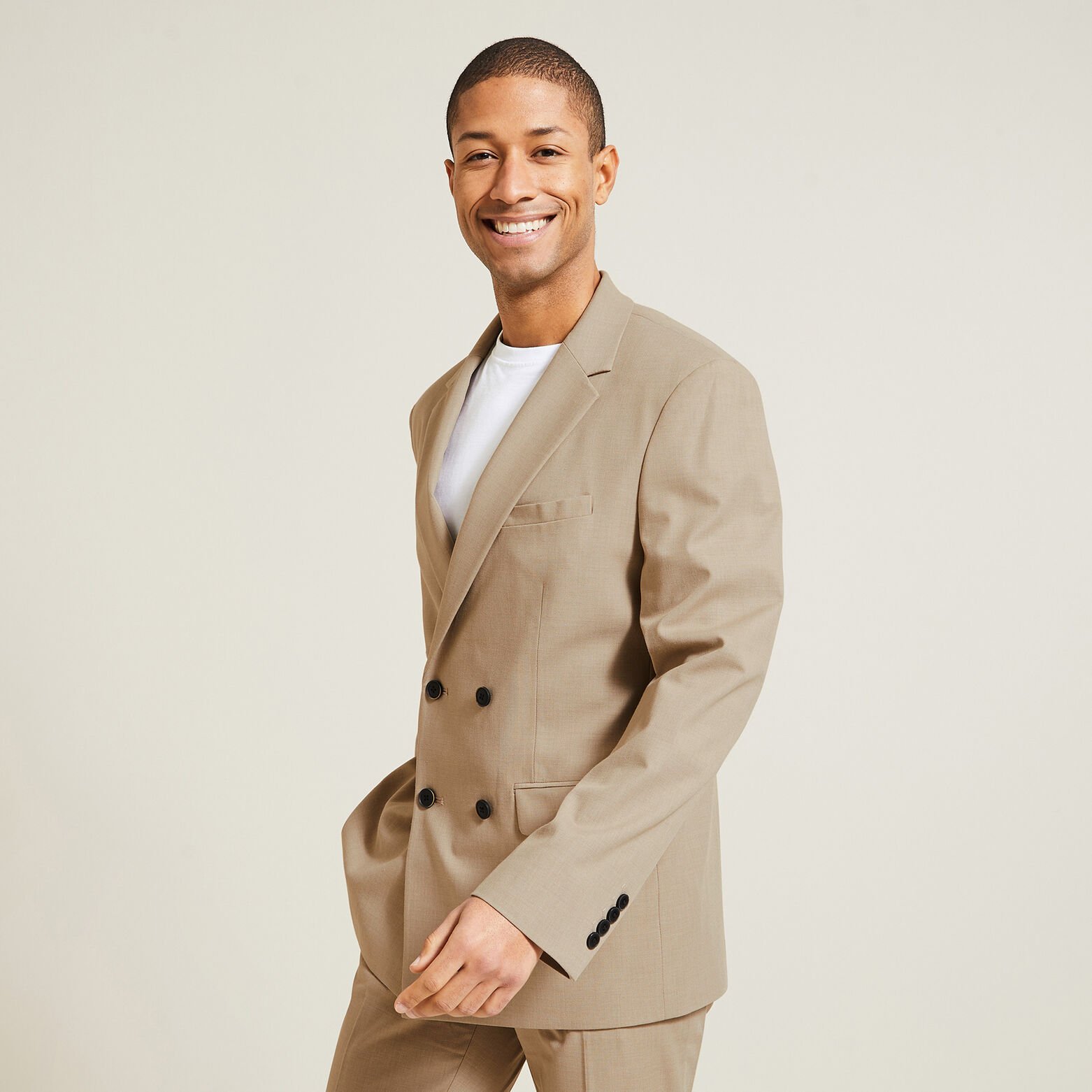 Veste regular crois&eacute;e