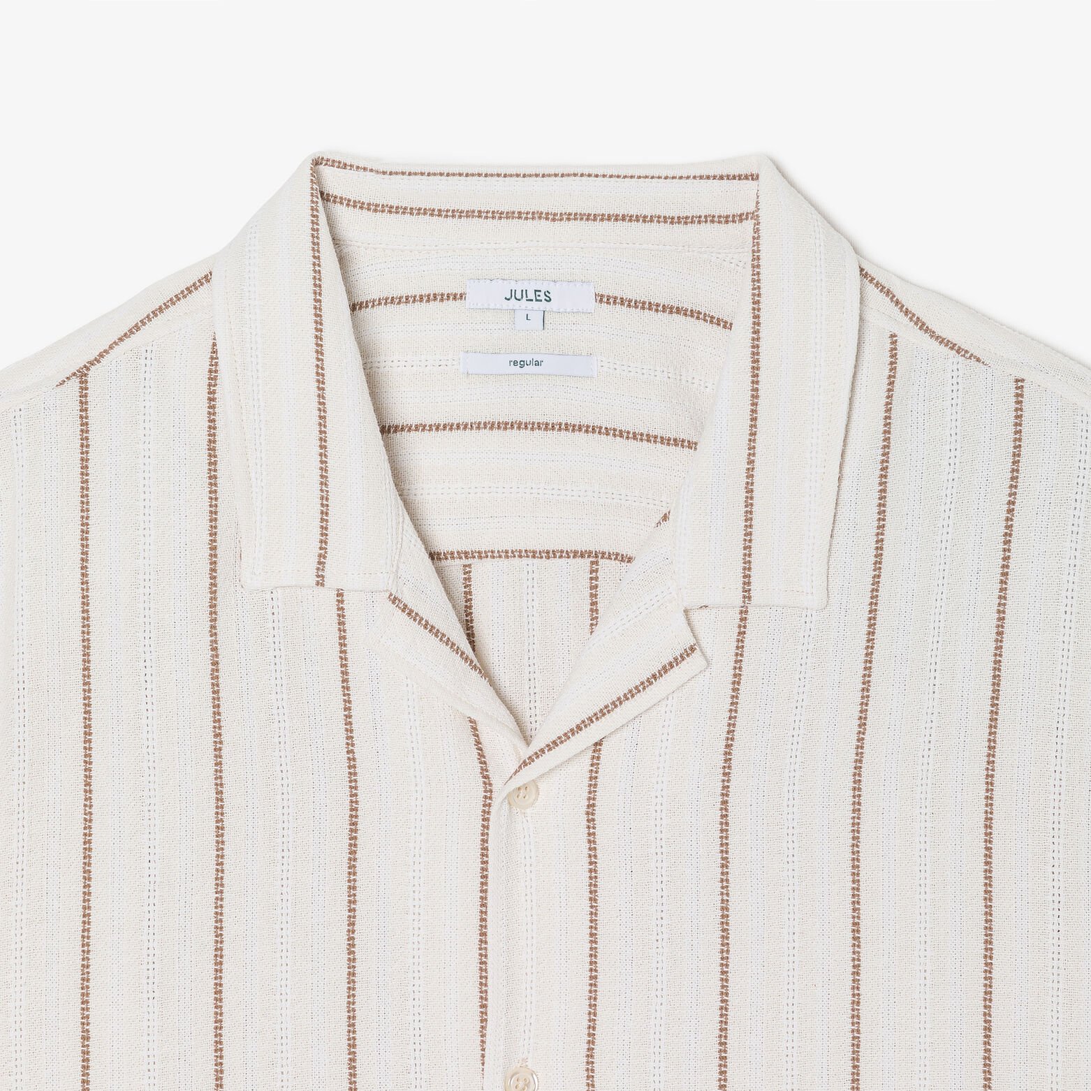 Chemisette en coton ray&eacute;e