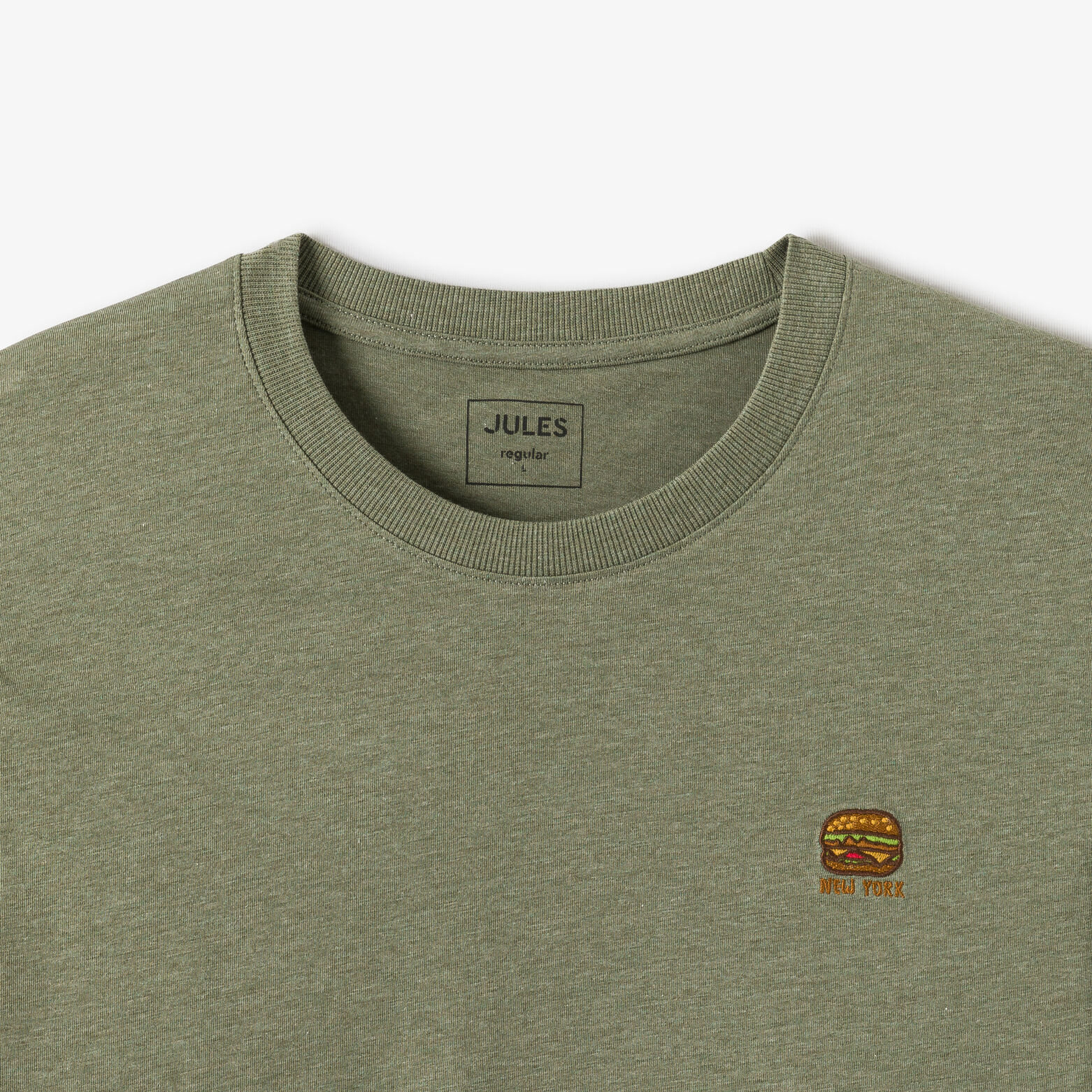 Tee shirt chin&eacute; brod&eacute; col rond