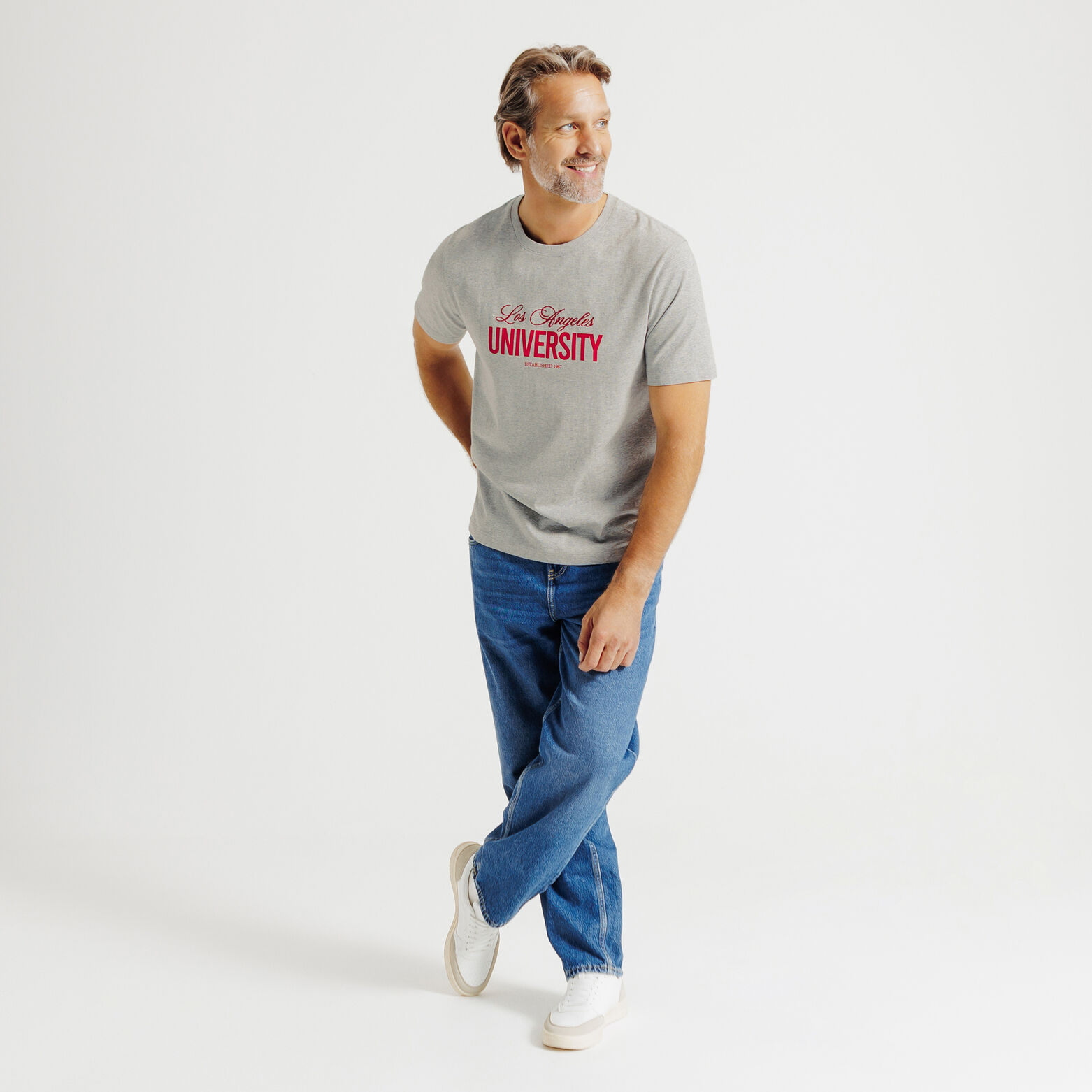 Tee shirt en coton broderie devant