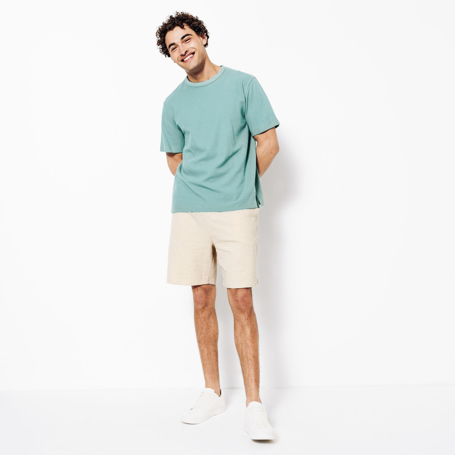 Bermuda met elastische tailleband