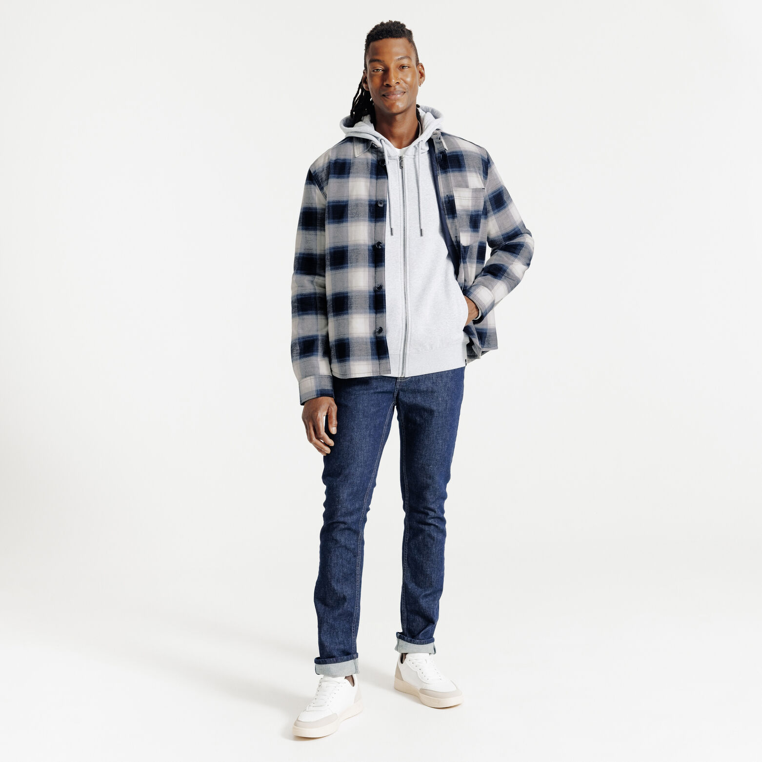 Surchemise doubl&eacute;e en coton