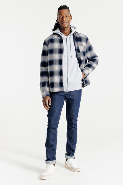 Surchemise doubl&eacute;e en coton