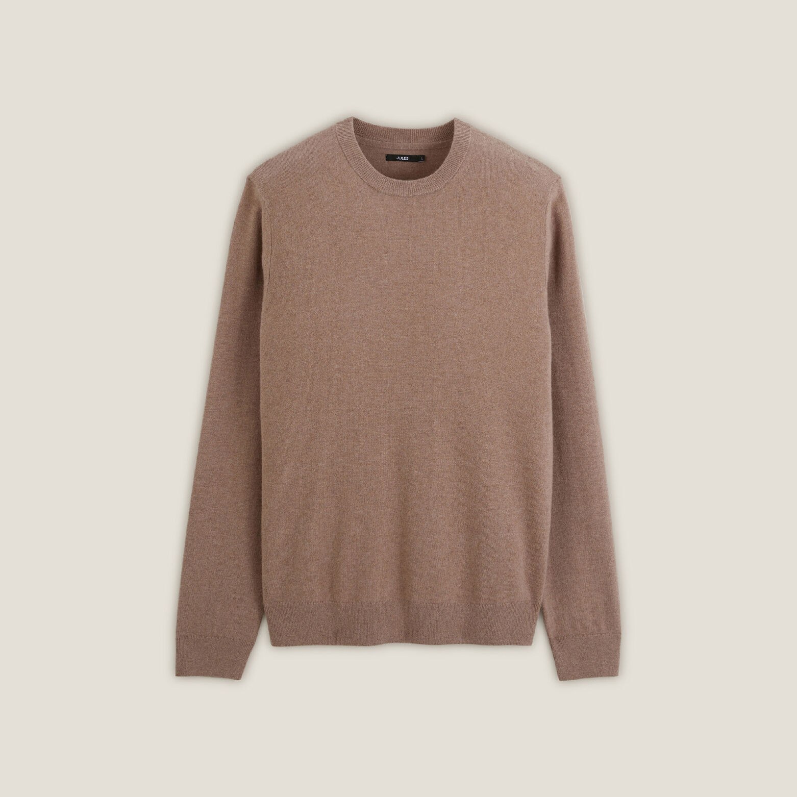 Pull col rond m&eacute;lange m&eacute;rinos cachemire