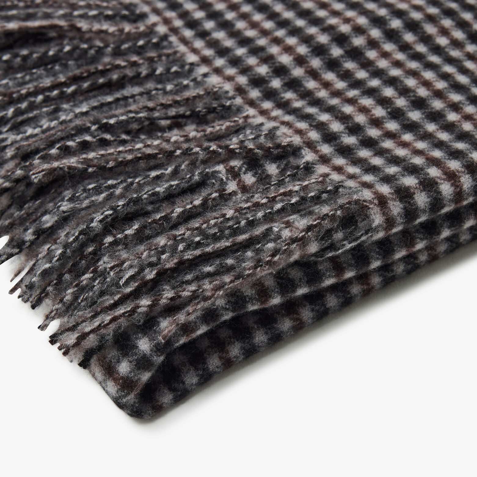 Echarpe &agrave; carreaux touch&eacute; doux