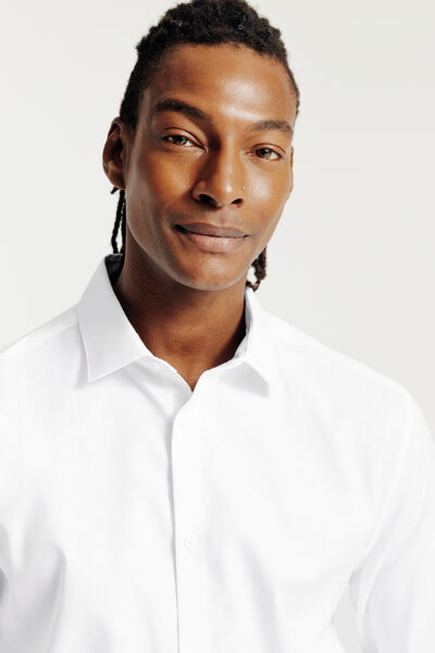 Chemise sans repassage en coton slim