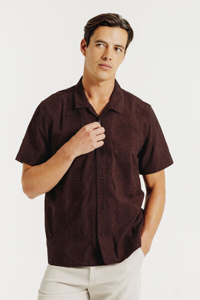 Chemisette en coton brod&eacute;e