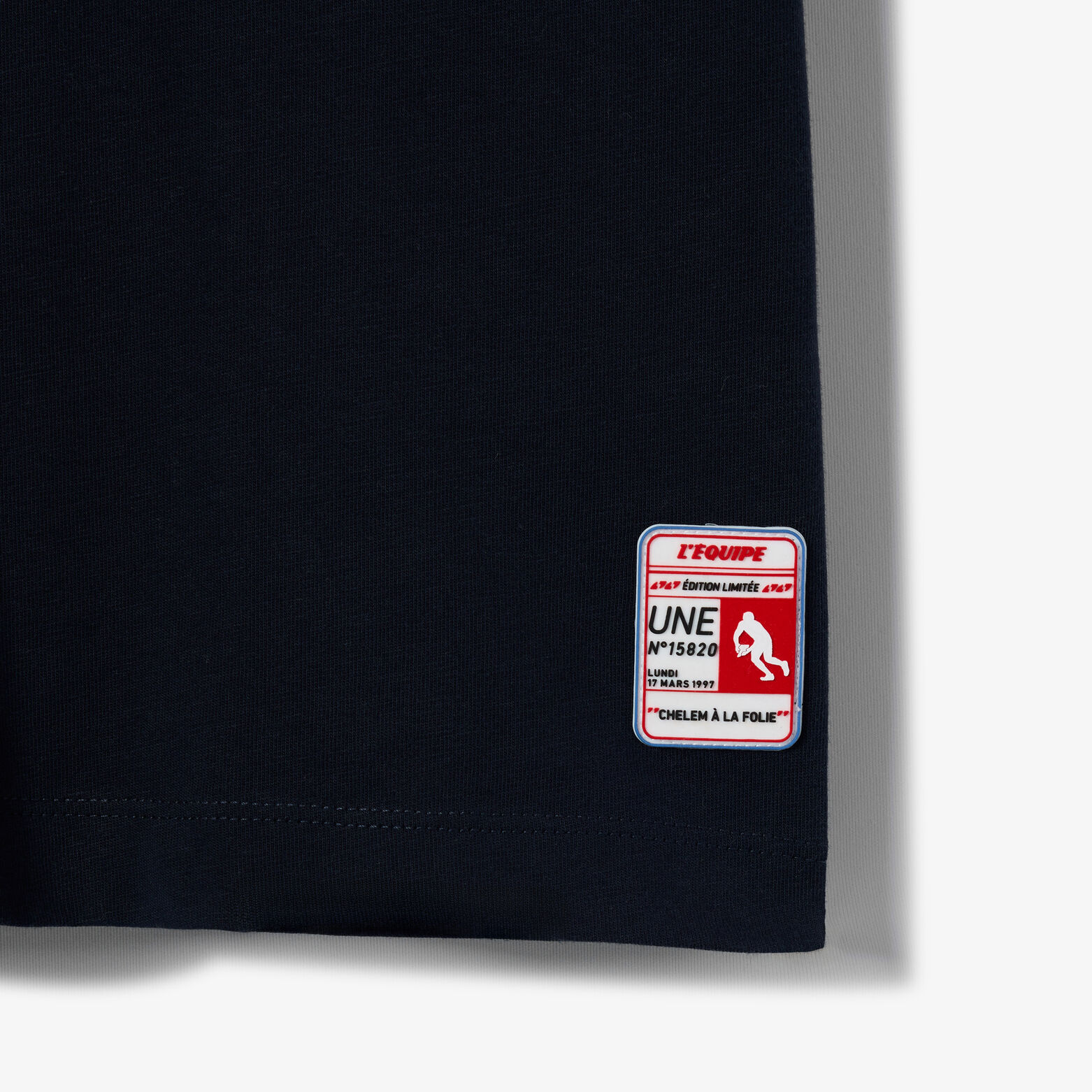 Tee shirt brod&eacute; poitrine licence L'&Eacute;quipe