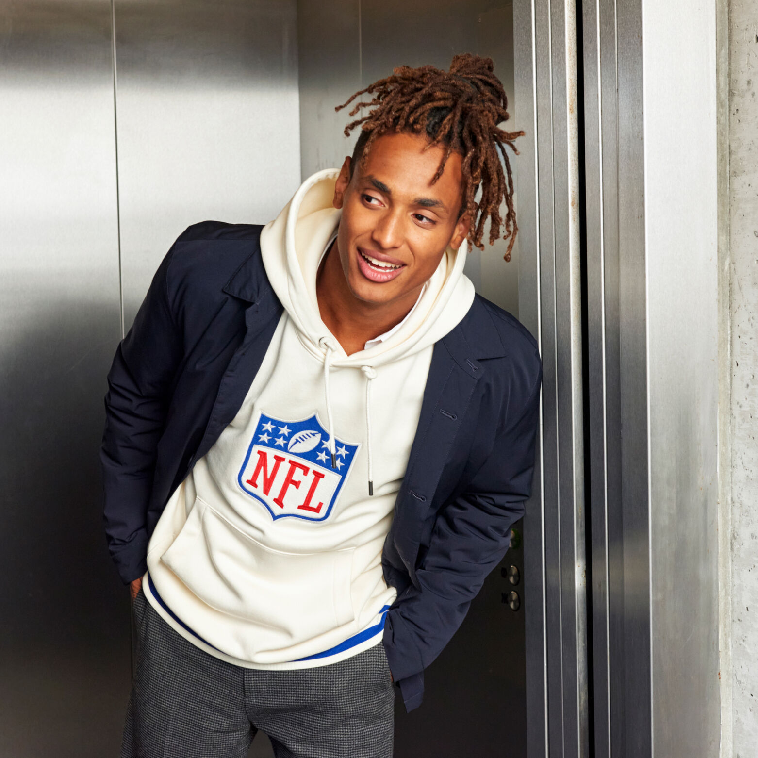 Sweat &agrave; capuche licence NFL