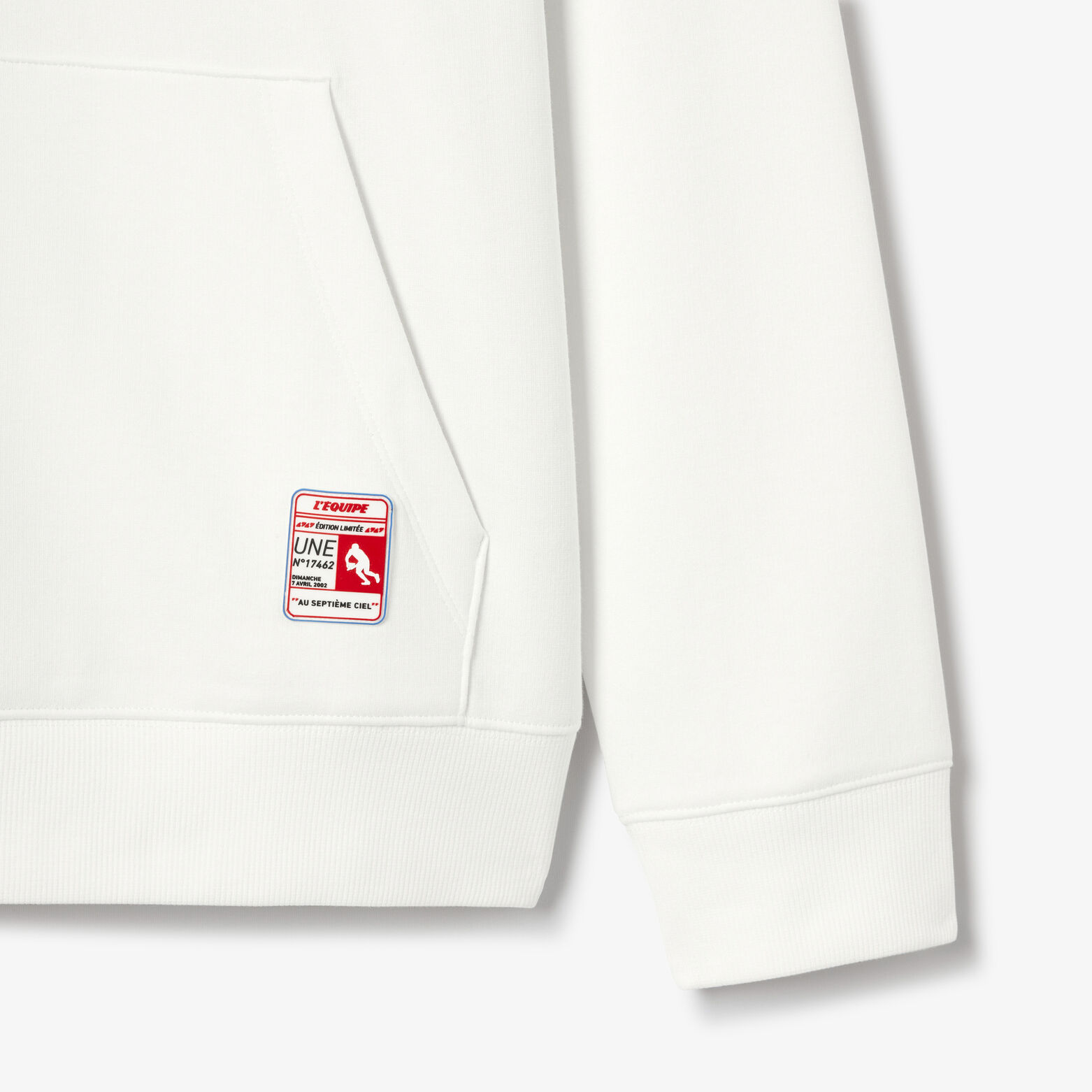 Sweat &agrave; capuche imprim&eacute; licence L'&Eacute;quipe