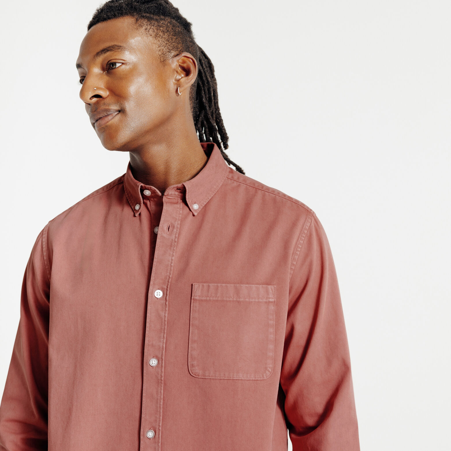 Chemise en coton unie