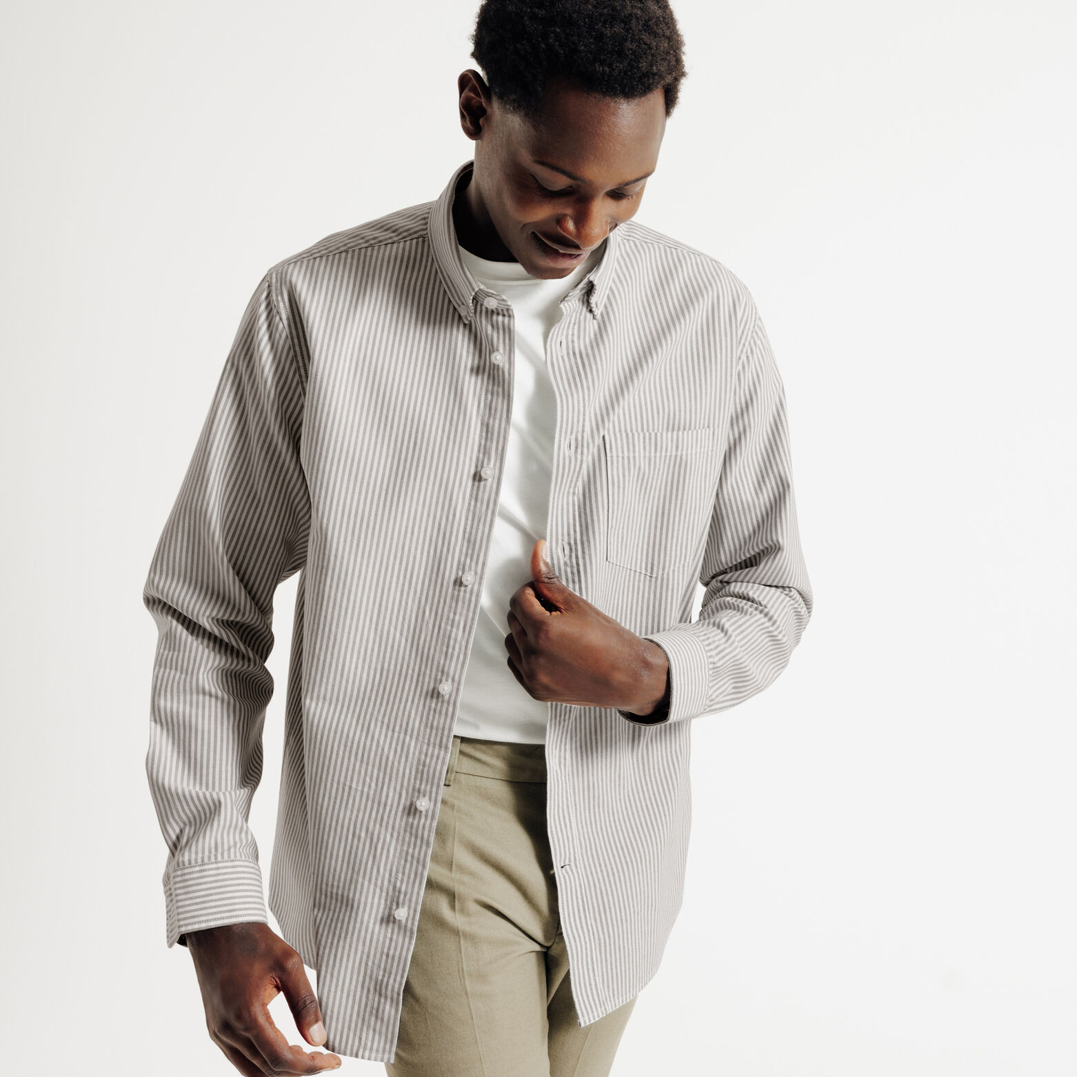 Chemise oxford ray&eacute;e "le parfait by JULES"