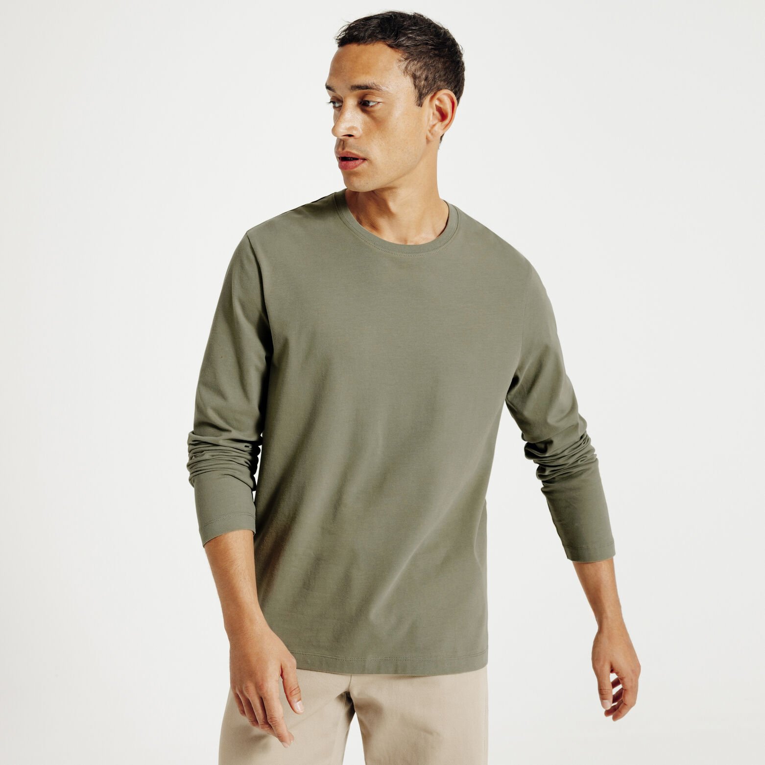 Tee shirt manches longues mati&egrave;re douce