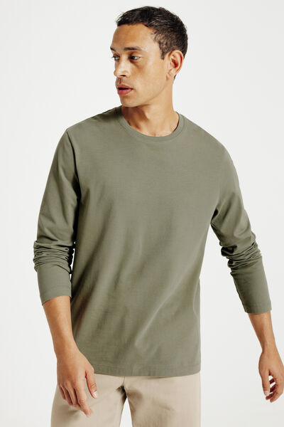 Tee shirt manches longues mati&egrave;re douce